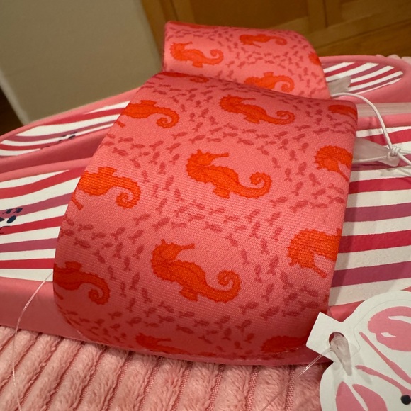 ROLLER RABBIT x TARGET Pink Slides Seahorse Multi Stripe Slip on Sandals NWT - Picture 5 of 5